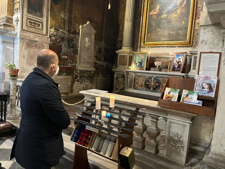 Il Sindaco Barletta in preghiera a Roma per tutta la sua&nbsp;comunità