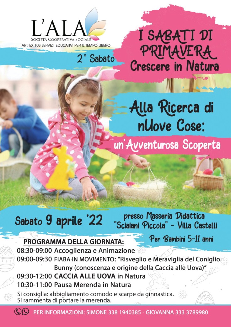 Continuano i Sabati di Primavera con la Cooperativa&nbsp;L’Ala