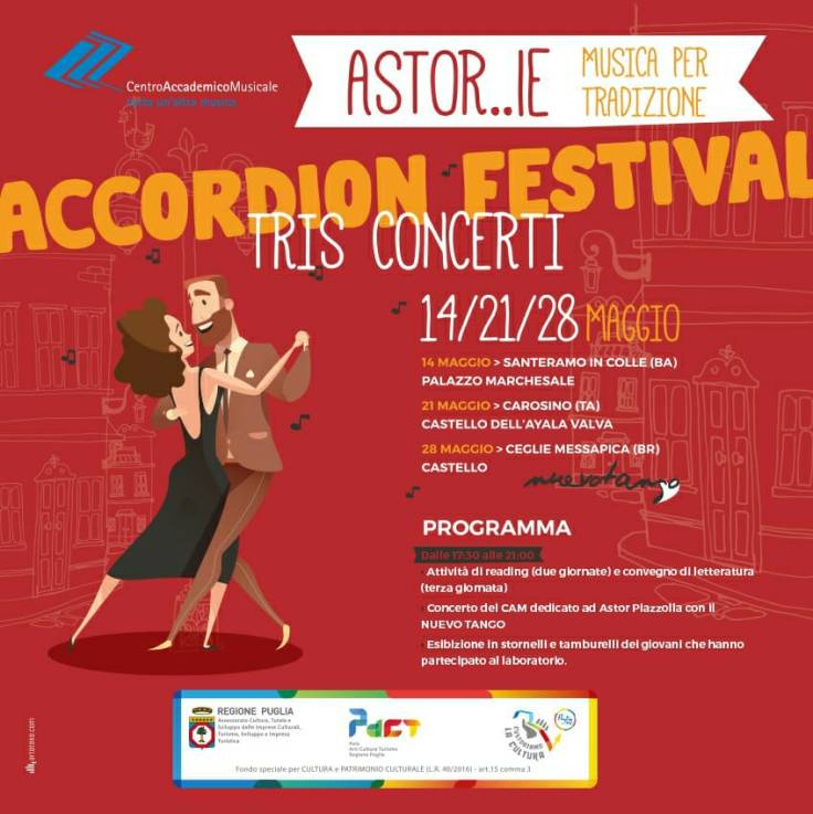 Concerto dedicato ad Astor Piazzolla a Ceglie Messapica – il Centro Accademico Musicale conclude il tris di&nbsp;eventi