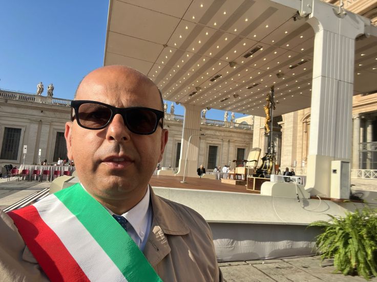 Il sindaco di Villa Castelli all’Udienza Generale di Papa&nbsp;Francesco