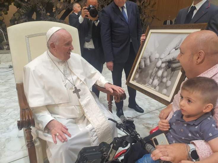 Roberto Angelini in udienza dal Papa in rappresentanza dell’Associazione “Disabili Attivi”