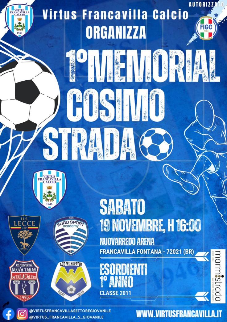 Virtus Francavilla Calcio – Primo Memorial Cosimo&nbsp;Strada