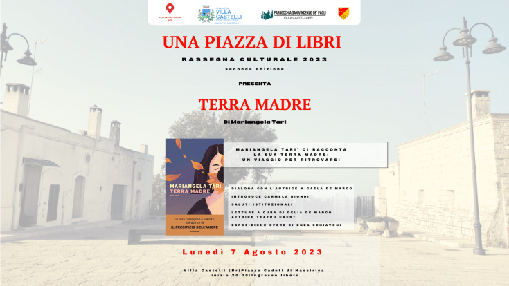 Una Piazza di Libri ospita a Villa Castelli Mariangela Tarì con “Terra Madre”